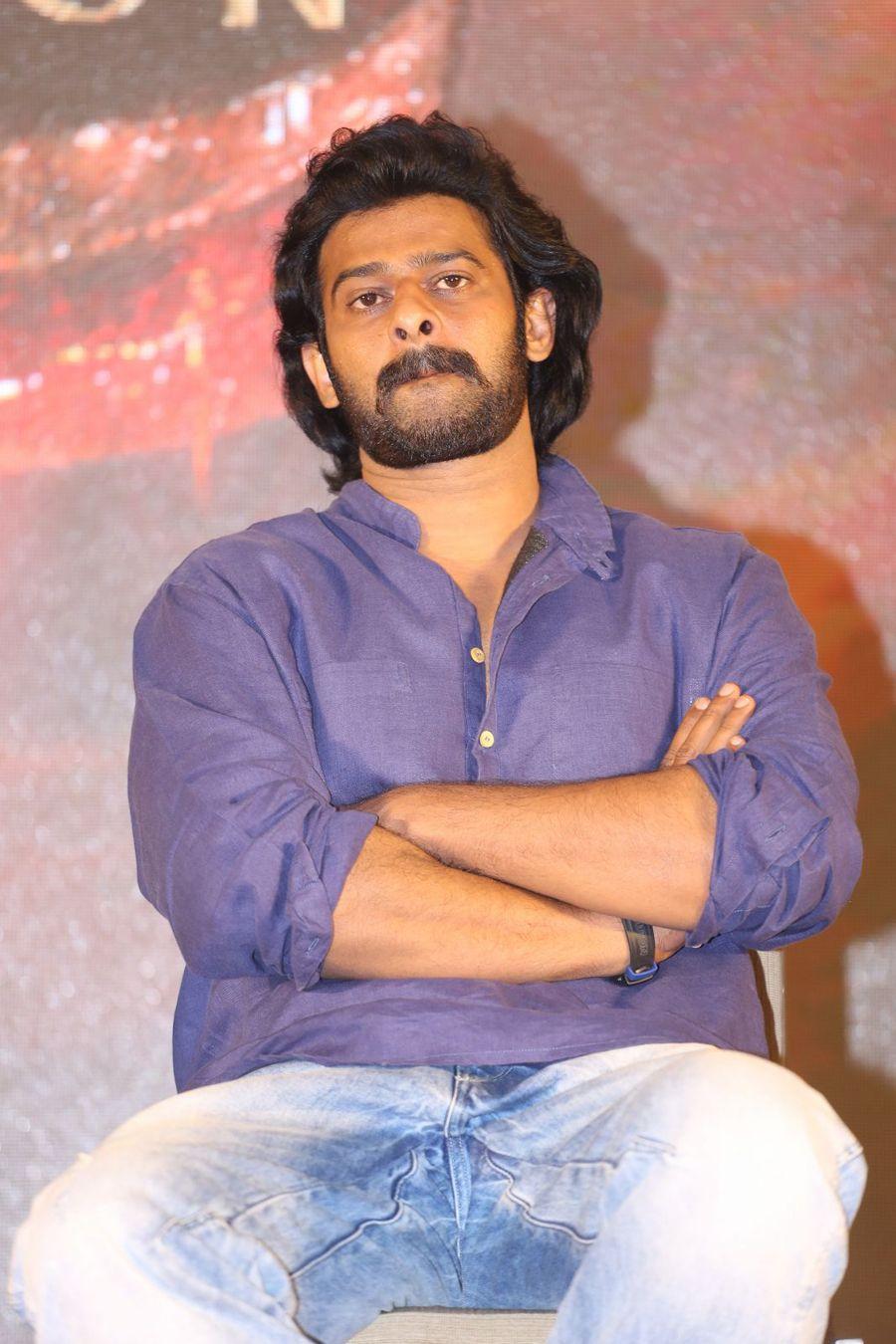 Prabhas Stills at Baahubali 2 Press Meet Photos