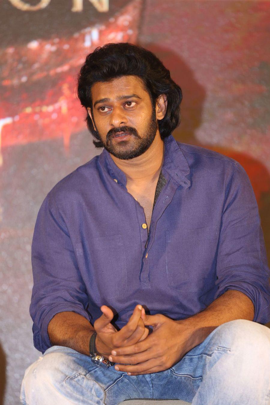 Prabhas Stills at Baahubali 2 Press Meet Photos