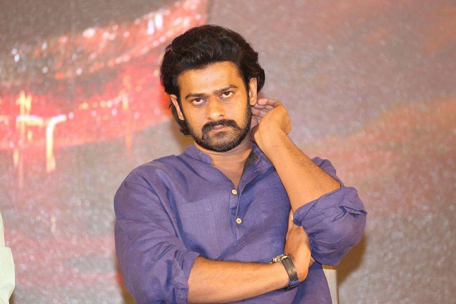 Prabhas Stills at Baahubali 2 Press Meet Photos