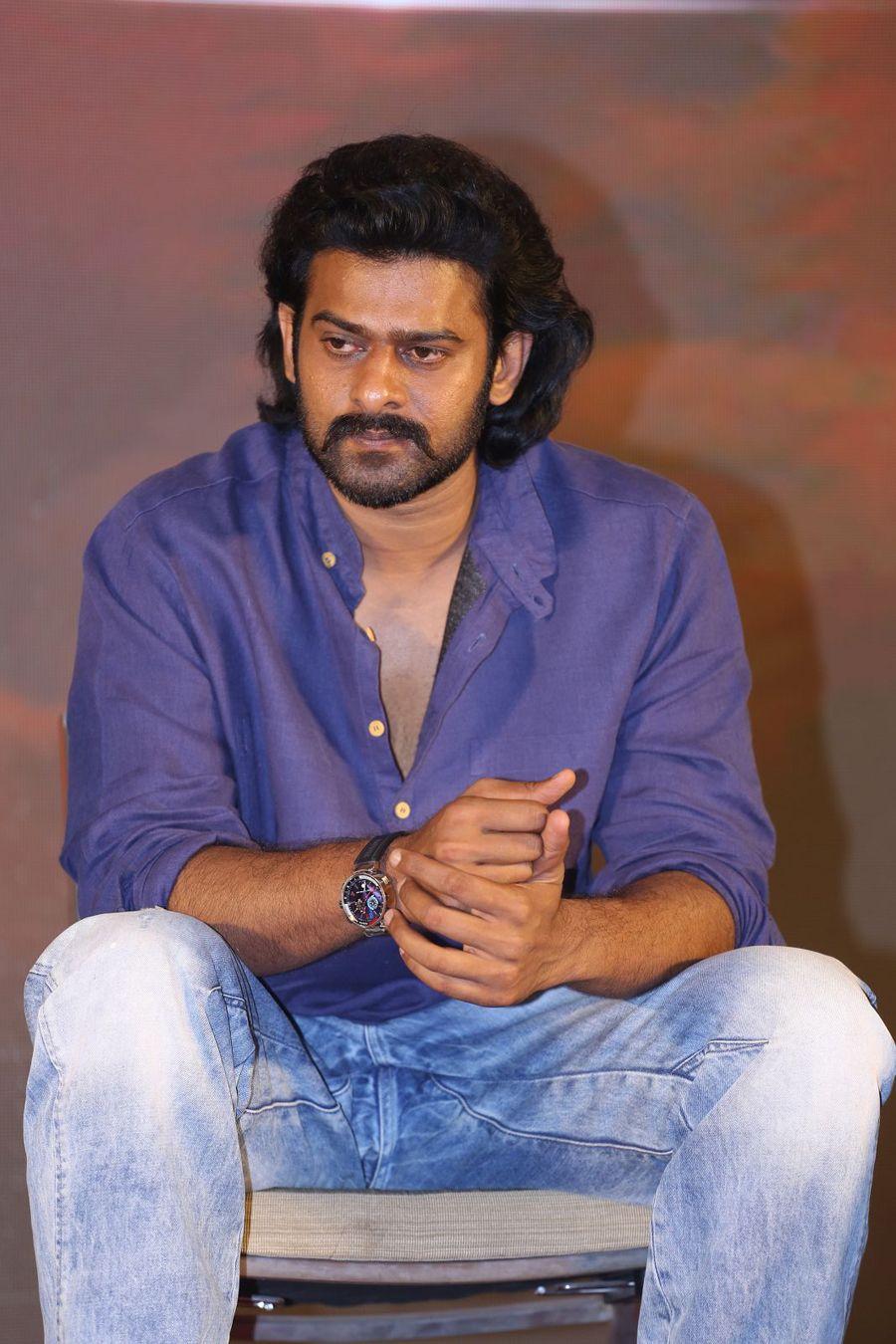 Prabhas Stills at Baahubali 2 Press Meet Photos