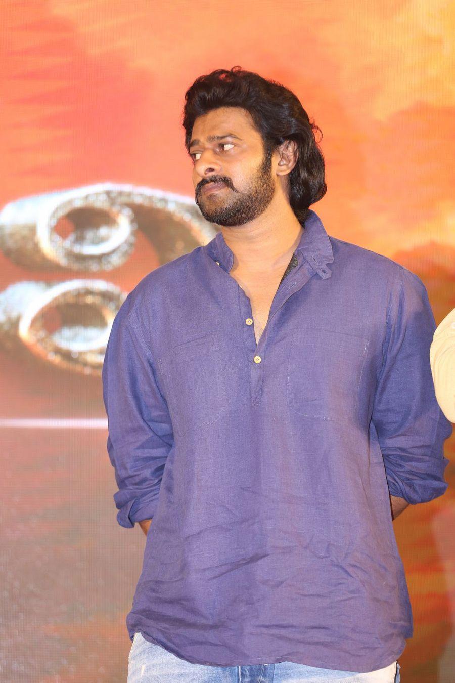 Prabhas Stills at Baahubali 2 Press Meet Photos