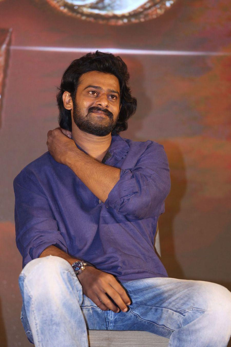 Prabhas Stills at Baahubali 2 Press Meet Photos