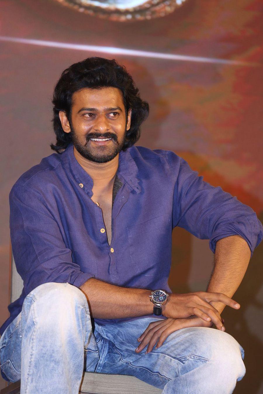 Prabhas Stills at Baahubali 2 Press Meet Photos