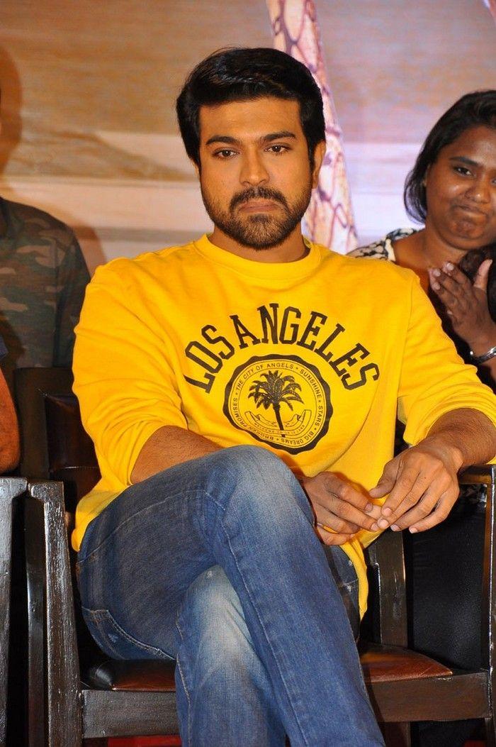 Ram Charan Stills at Rangasthalam Movie Thank You Meet