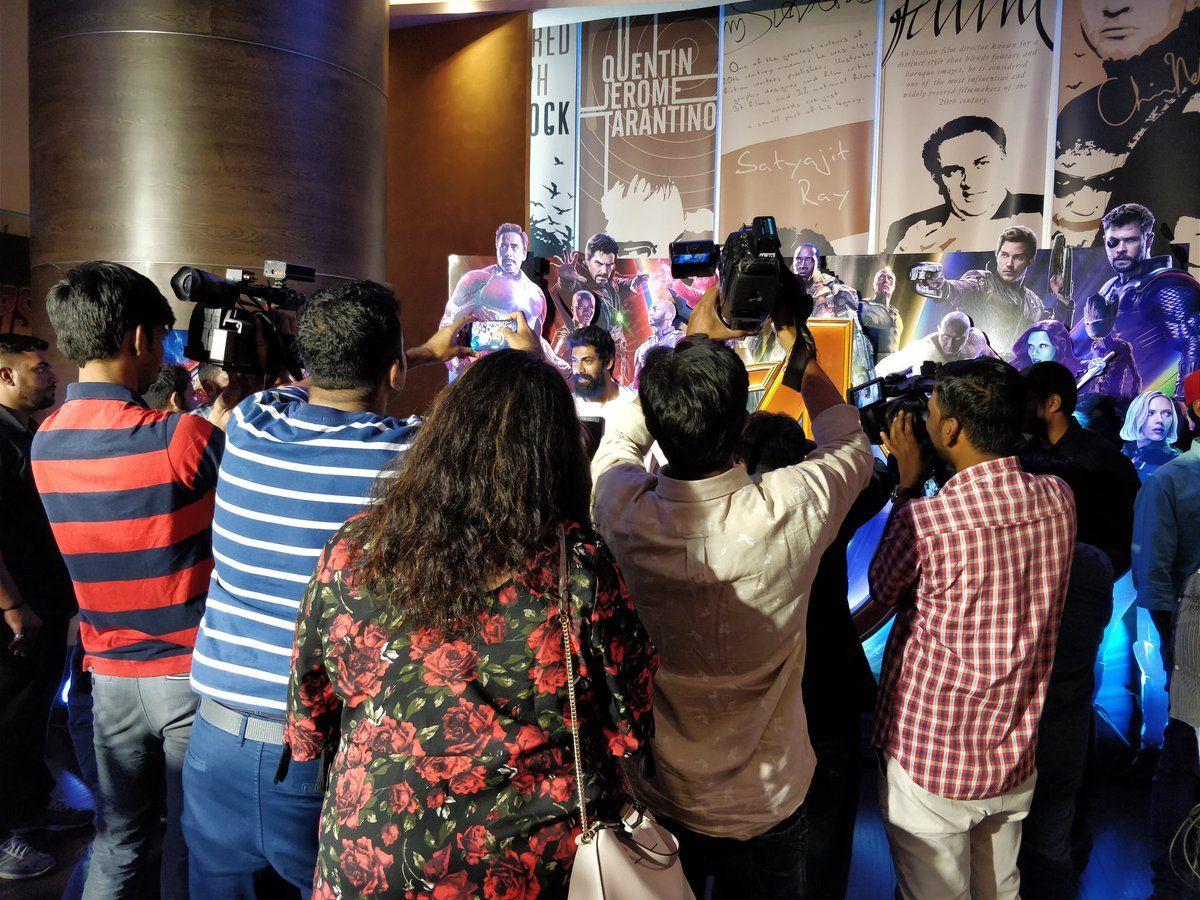 Rana Daggubati in the promotions of Avengers Infinity War in Hyderabad