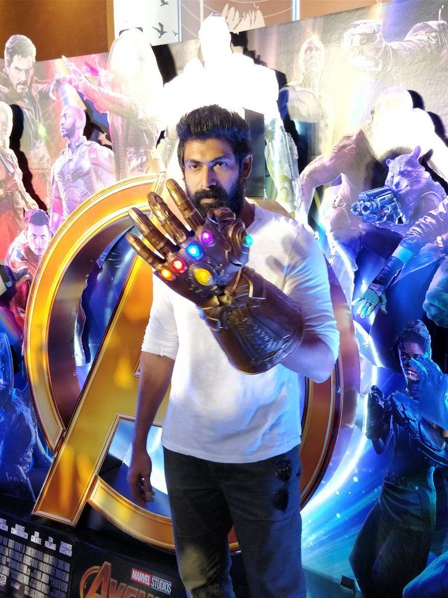 Rana Daggubati in the promotions of Avengers Infinity War in Hyderabad