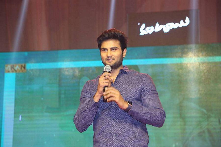 Sudheer Babu Stills At Maa Abbayi Audio Launch