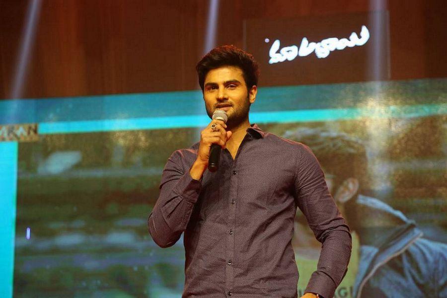 Sudheer Babu Stills At Maa Abbayi Audio Launch
