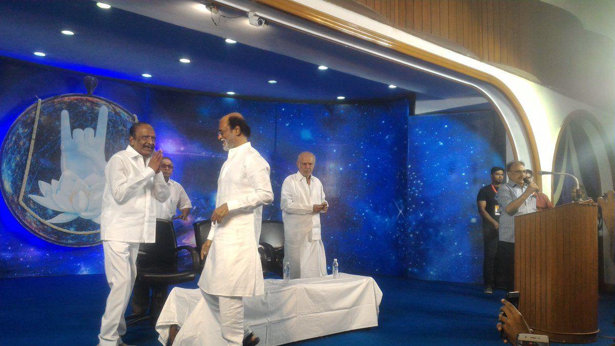 Superstar Rajinikanth at Superstar Fans Meet Today Photos