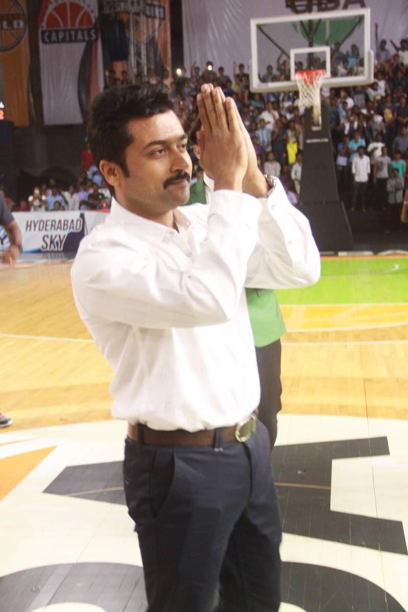 Suriya Stills At UBA Pro Basketball Players Felicitation