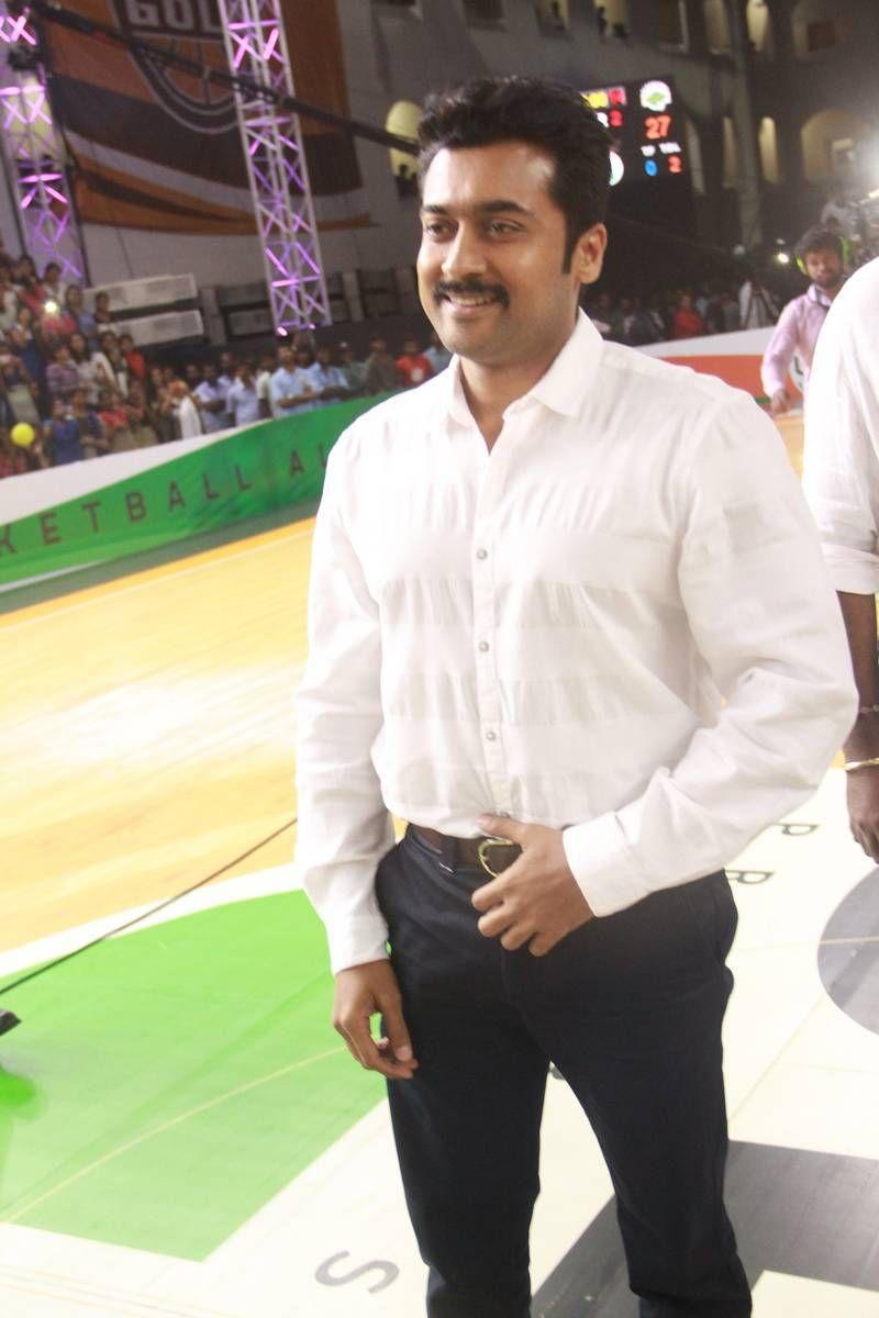 Suriya Stills At UBA Pro Basketball Players Felicitation