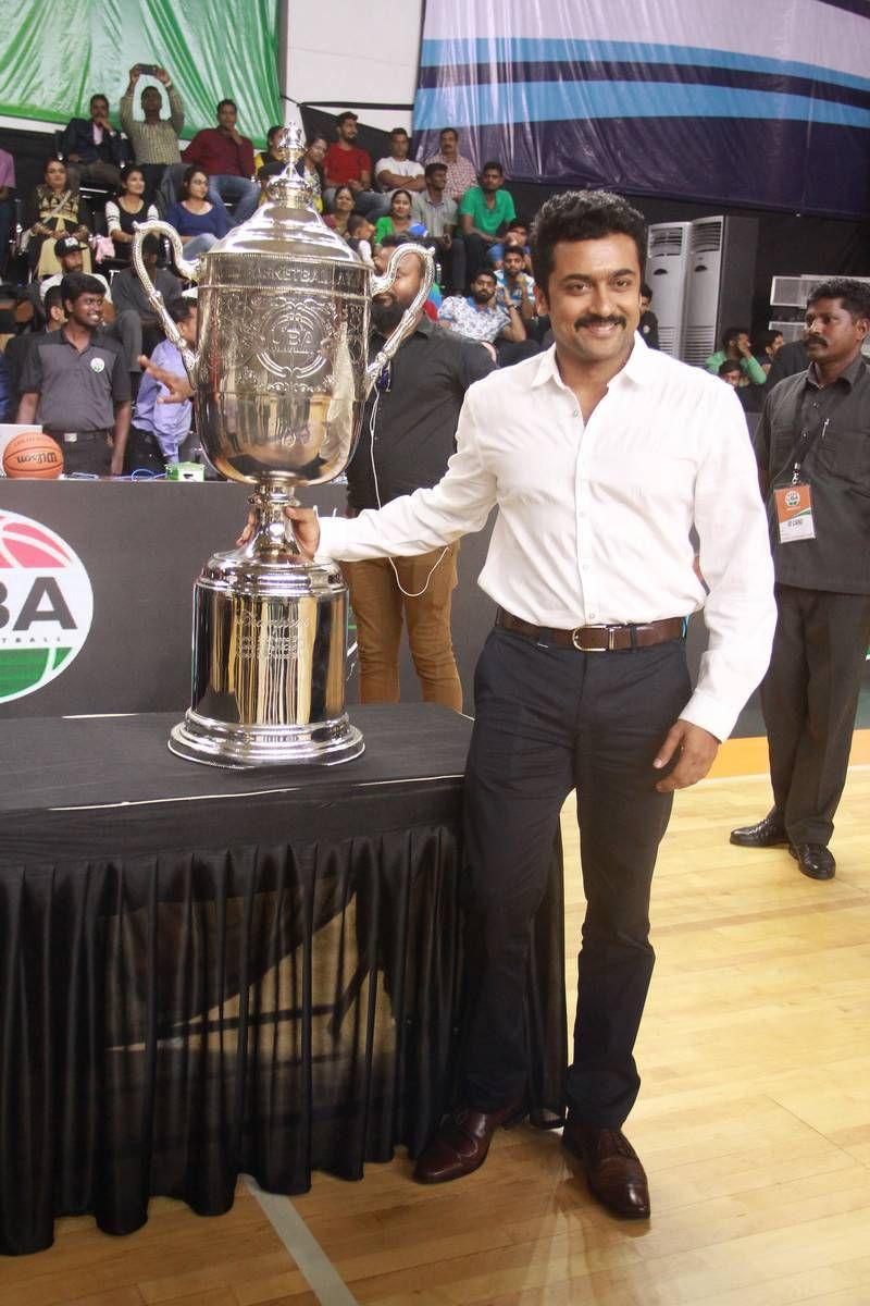 Suriya Stills At UBA Pro Basketball Players Felicitation