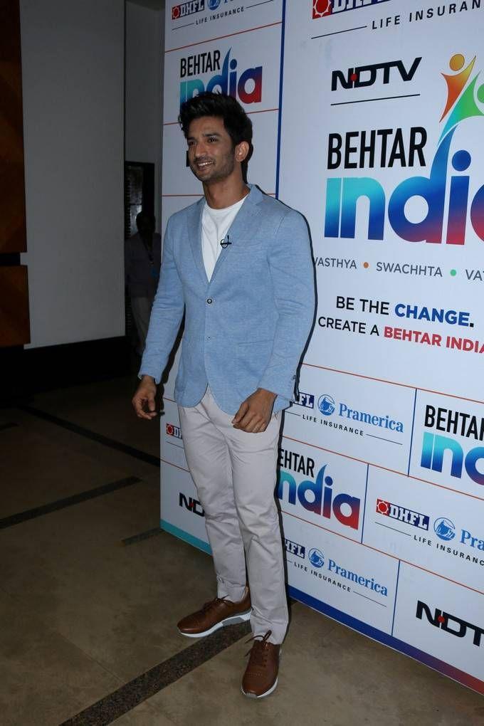 Sushant Singh Rajput Stills At Behtar India Campaign Launch