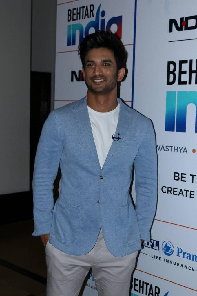 Sushant Singh Rajput Stills At Behtar India Campaign Launch