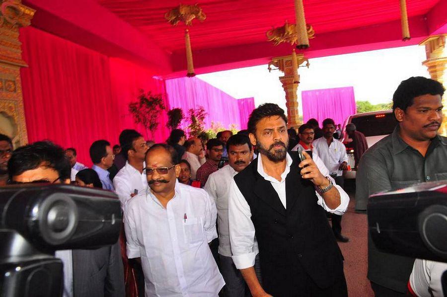 Venkatesh Stills At Subbarami Reddy Grandson Keshav Wedding