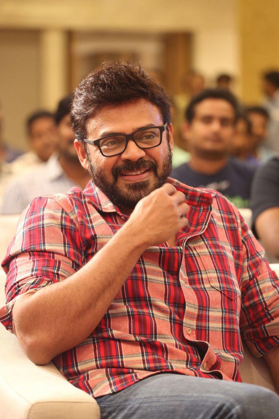 Venkatesh Stills at Babu Bangaram Movie Success Meet