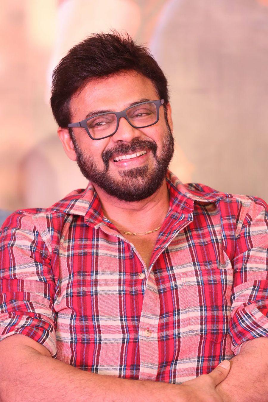 Venkatesh Stills at Babu Bangaram Movie Success Meet