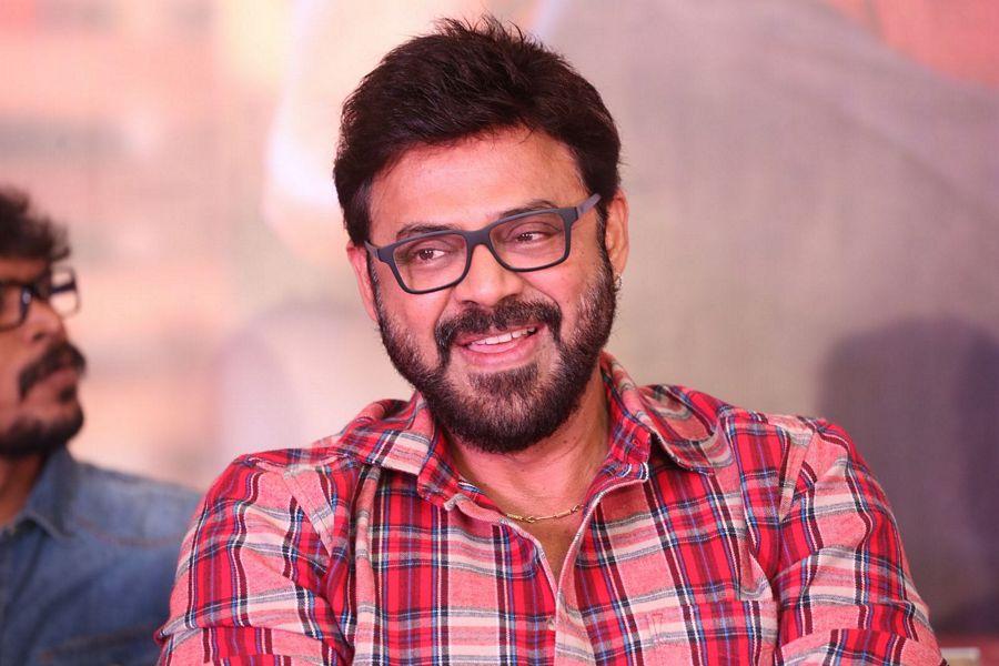 Venkatesh Stills at Babu Bangaram Movie Success Meet