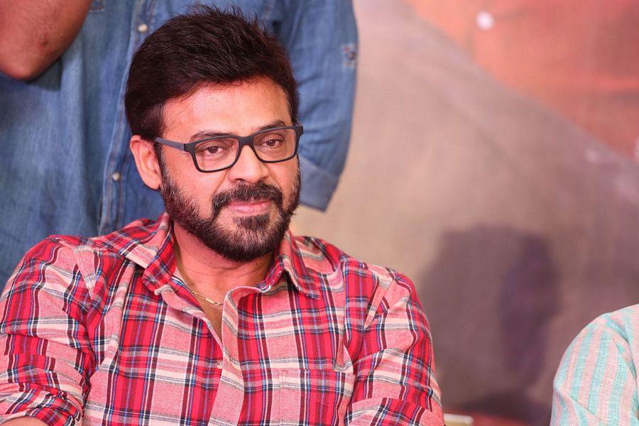 Venkatesh Stills at Babu Bangaram Movie Success Meet