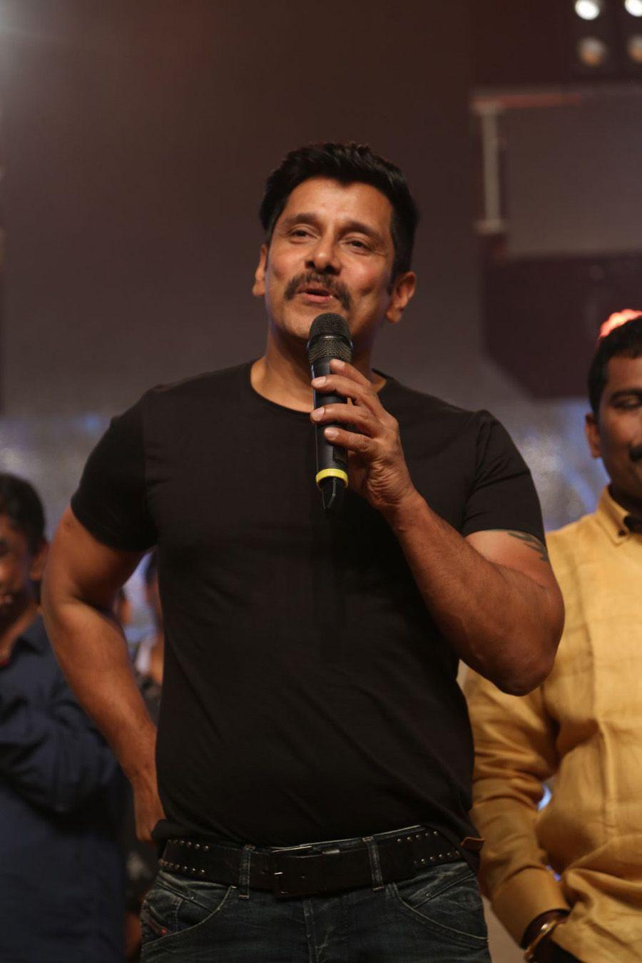 Vikram Latest Stills at Inkokkadu Audio Launch