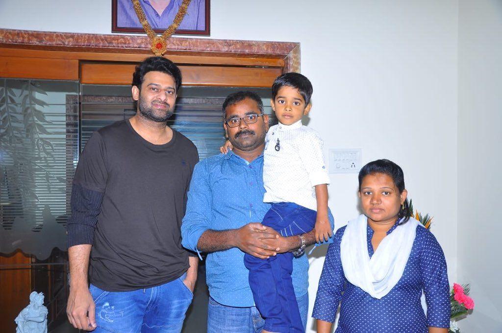 Young Rebel Star Prabhas Meets Little Fan Photos