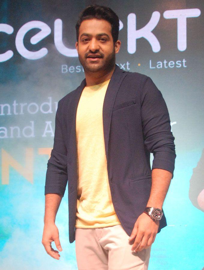 Young Tiger NTR Stills at Celekt Mobiles Brand Ambassador