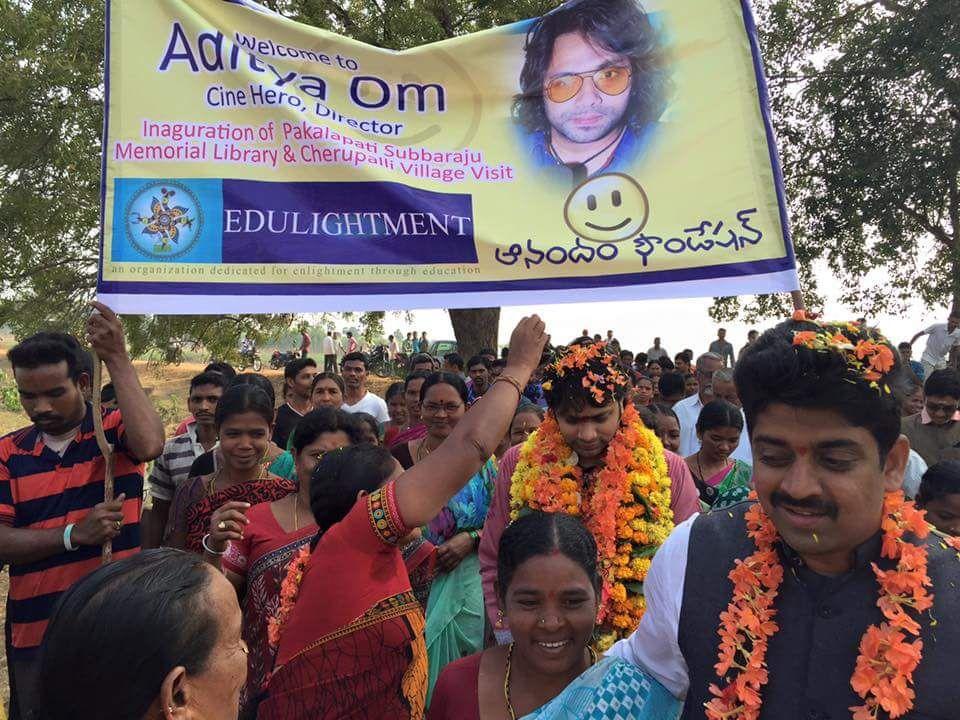 Aditya Om Visited Cherupally Village