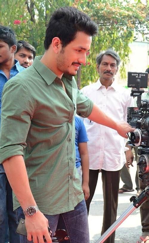 Akhil Akkineni Stills at Sushanth New Movie Opening