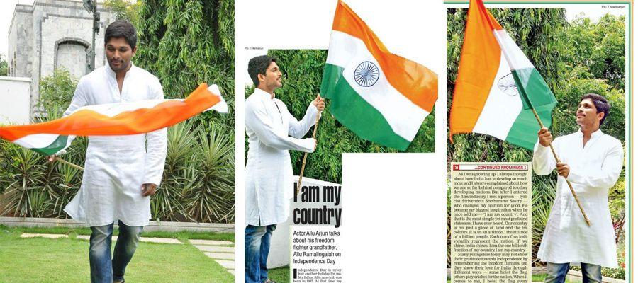 Allu Arjun Independence Day Special Photoshoot