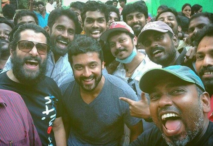 Chiyaan Vikram at Spirit Of Chennai Song Shooting Spot Photos