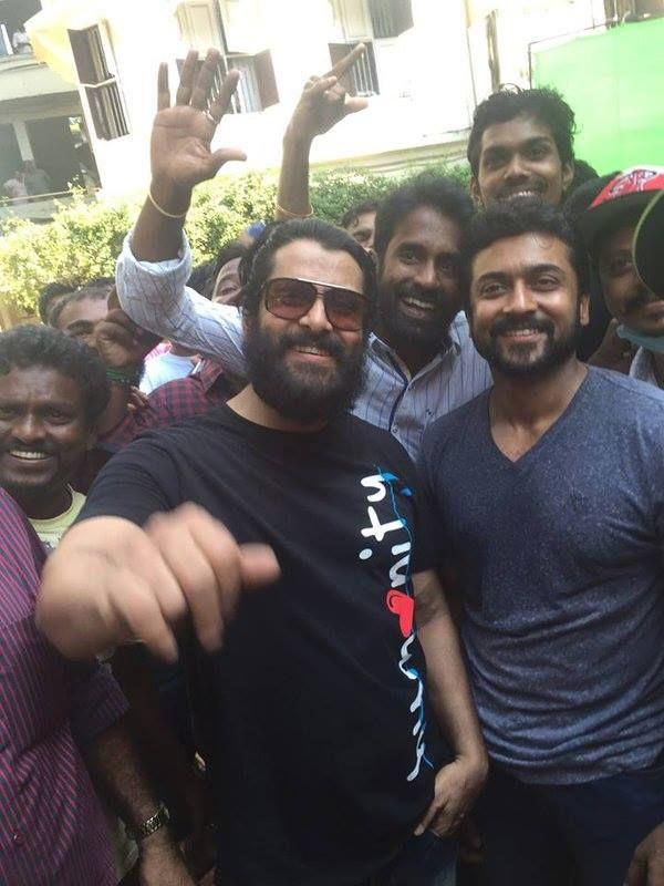 Chiyaan Vikram at Spirit Of Chennai Song Shooting Spot Photos