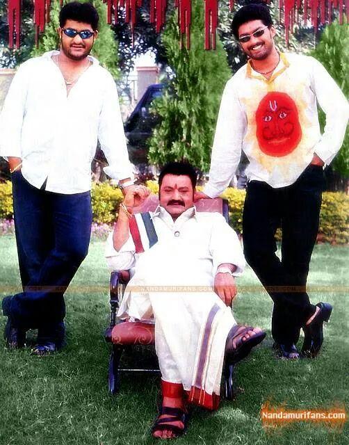 Jr NTR, Kalyan Ram & Hari Krishna Rare Pics & Janaki Ram With his two Brothers