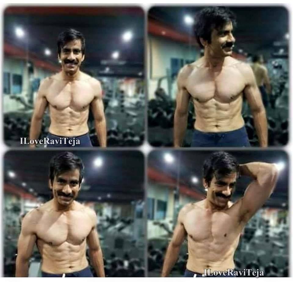 Mass Maharaja Ravi Teja Six Pack Photos Leaked, image size:960x924