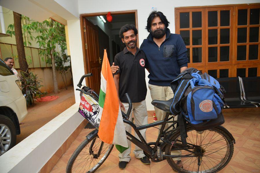 Pawan Kalyan with his Fan Pics