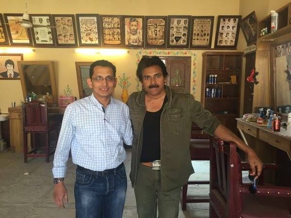 Pawan Kalyan Today's pics with fan