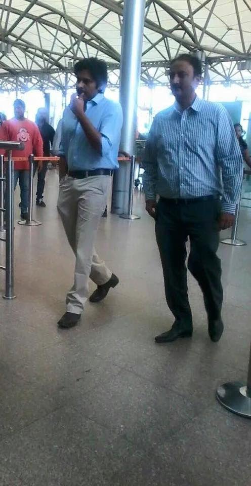 PawanKalyan Pics At Airport