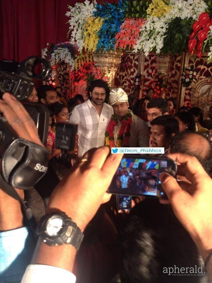 Prabhas At His Friend Marriage