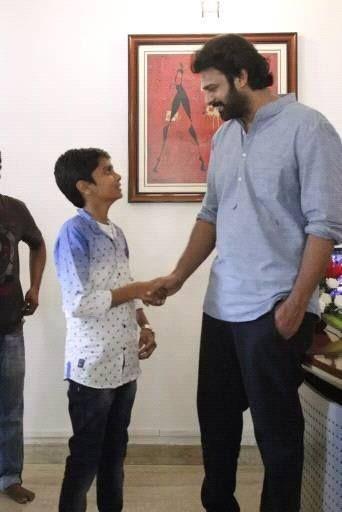 Darling Prabhas with Fans at FansMeet held today Photos