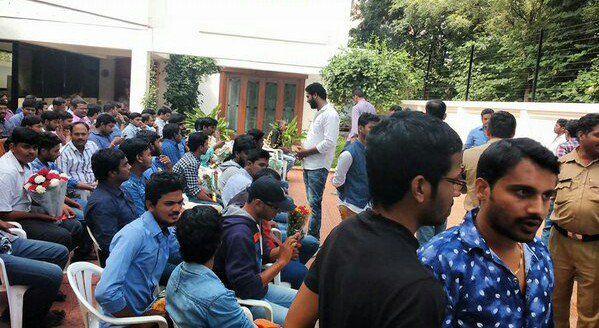 Darling Prabhas with Fans at FansMeet held today Photos