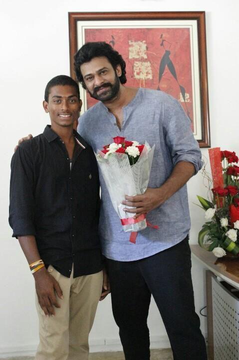 Darling Prabhas with Fans at FansMeet held today Photos