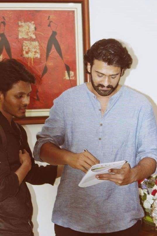 Darling Prabhas with Fans at FansMeet held today Photos