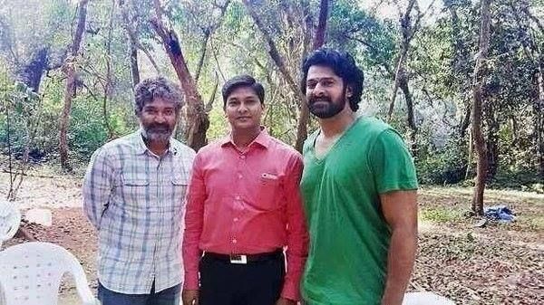 Prabhas on the sets of Baahubali 2 at Kerala