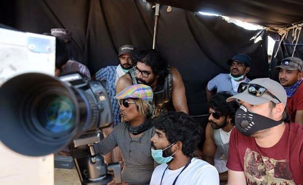 Prabhas on the sets of Baahubali The Conclusion