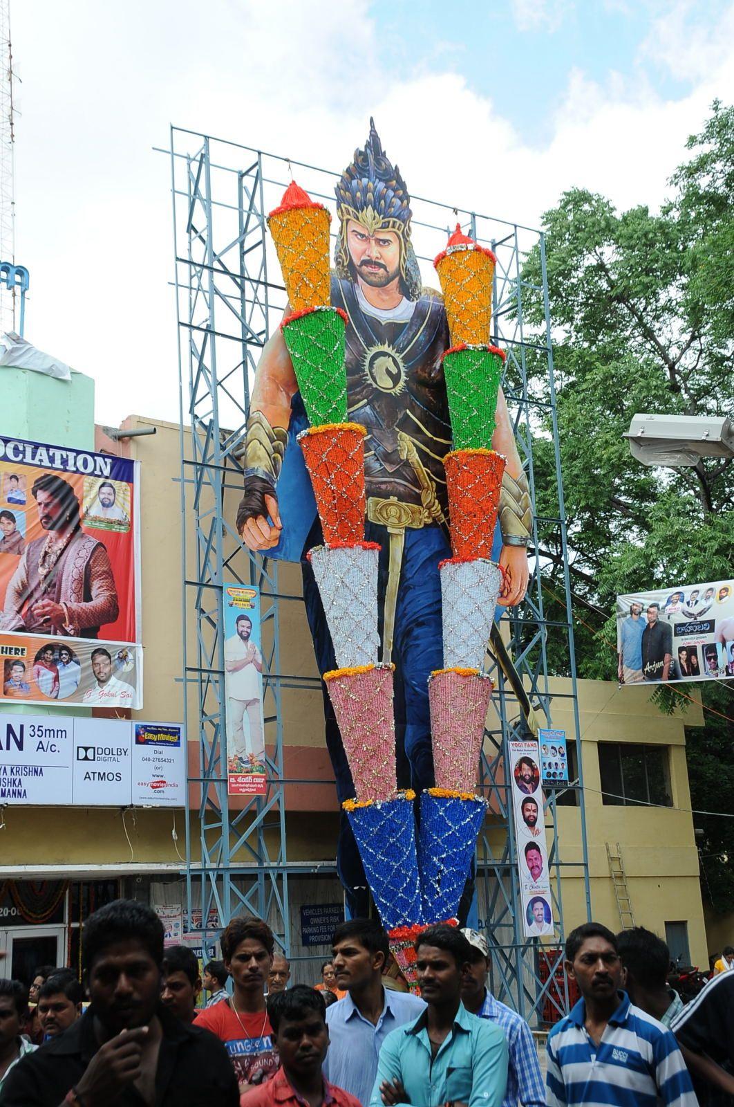 Prabhas watches Baahubali at Sudarshan