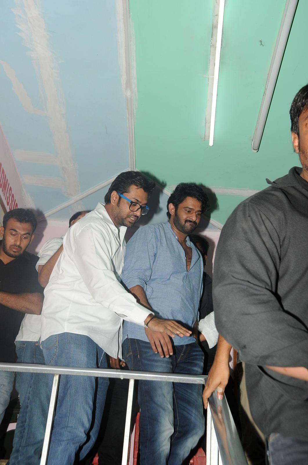 Prabhas watches Baahubali at Sudarshan