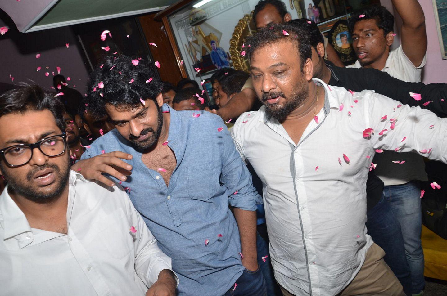 Prabhas watches Baahubali at Sudarshan