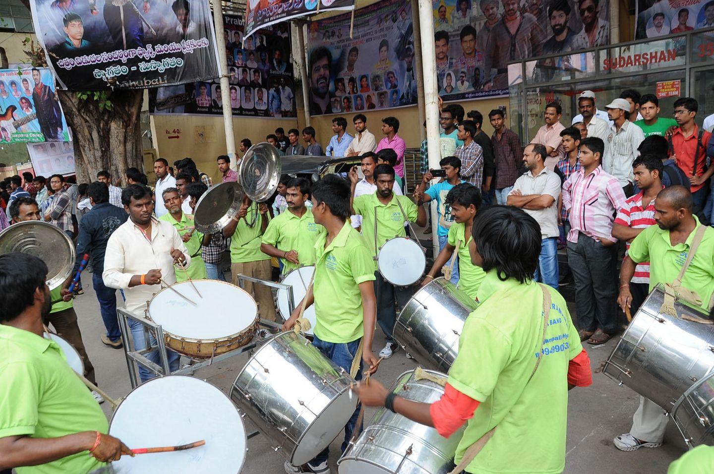 Prabhas watches Baahubali at Sudarshan