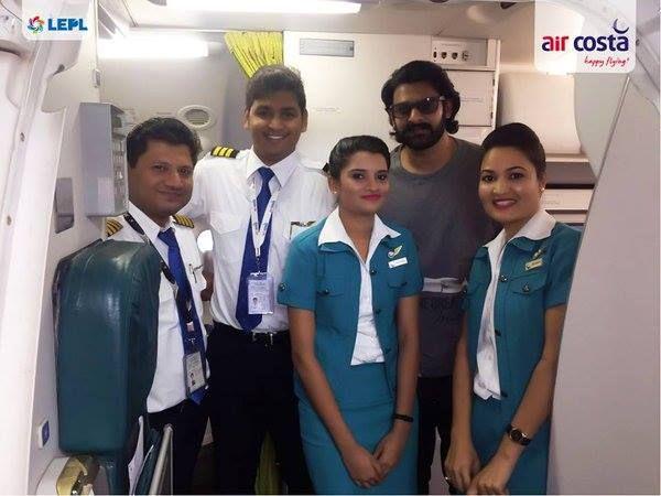 Prabhas With Aircostaindia Staff Today