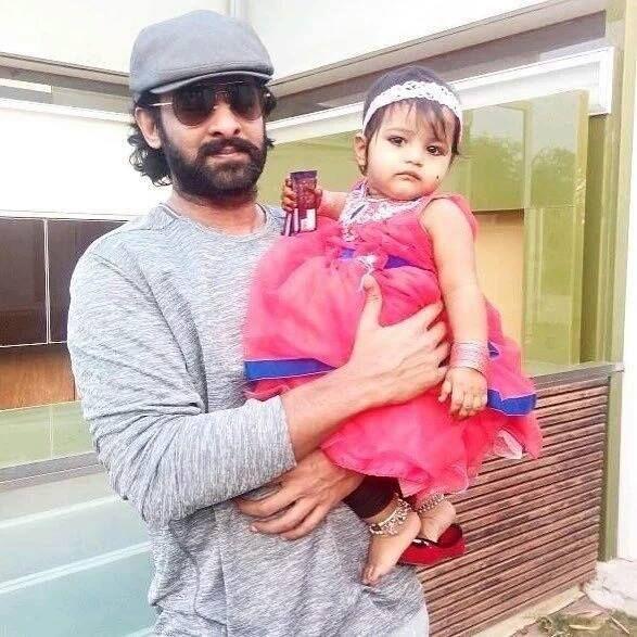 Prabhas With Cute Baby Pic
