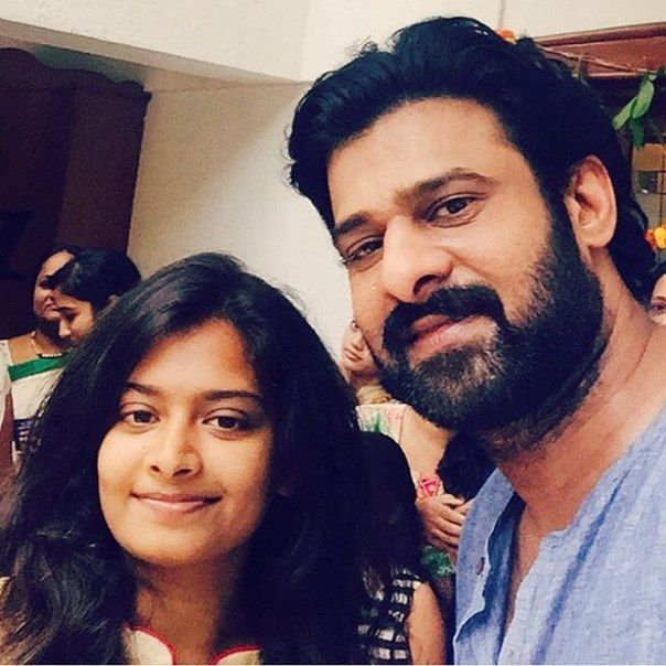 Prabhas with Lady Fans Photos